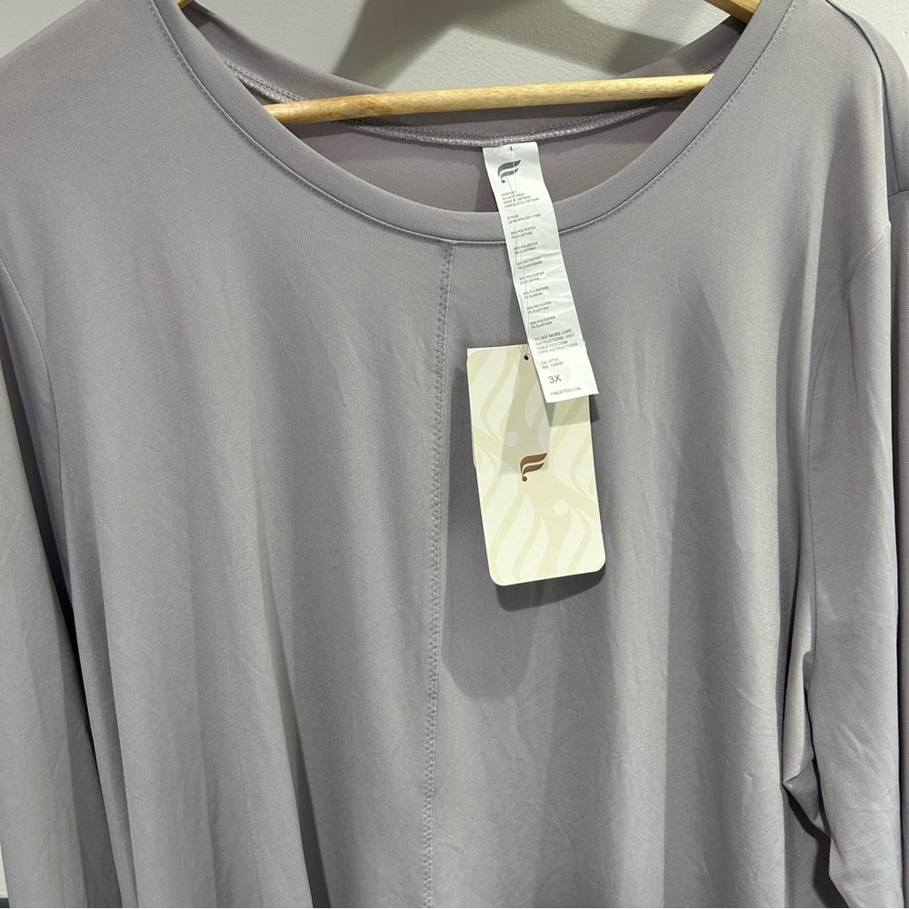 Fabletics Purple Relaxed Long Sleeve Tee - Picture 5 of 13